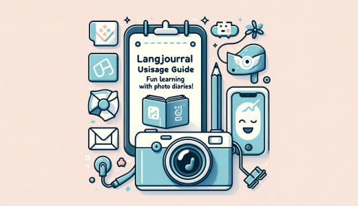 LangJournalの使い方ガイド：写真と動画付き日記で楽しく学ぼう！