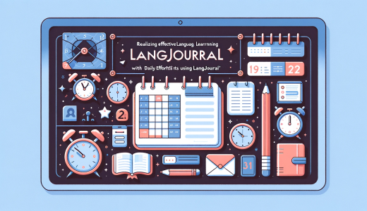 Effective Language Learning with LangJournal: Daily Efforts Pay Off